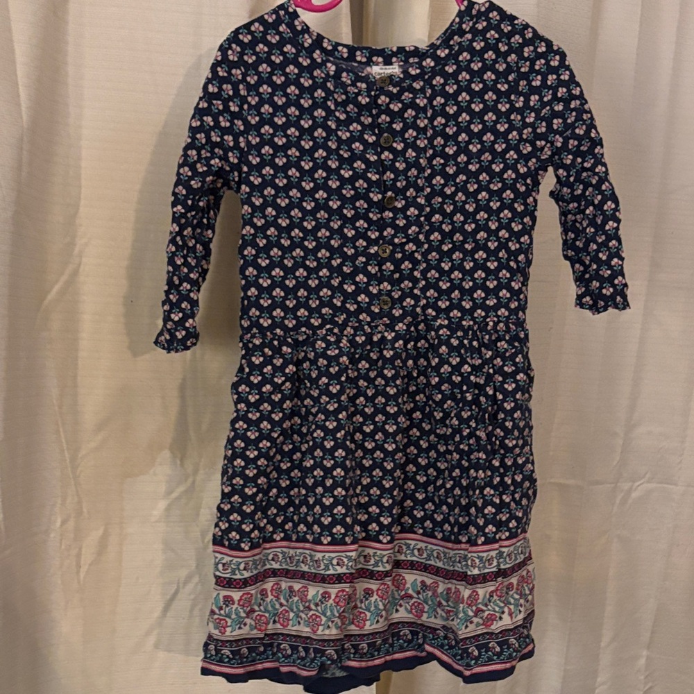 Carter's Navy Floral Kids Dress